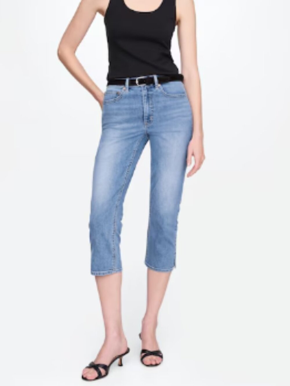 GAP Denim Crop Capri Light Wash jeans, 14